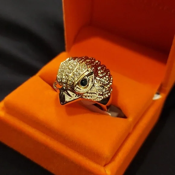 KURT GEIGER LONDON Pave' Crystal Eagle Ring Size 8 - Picture 2 of 6
